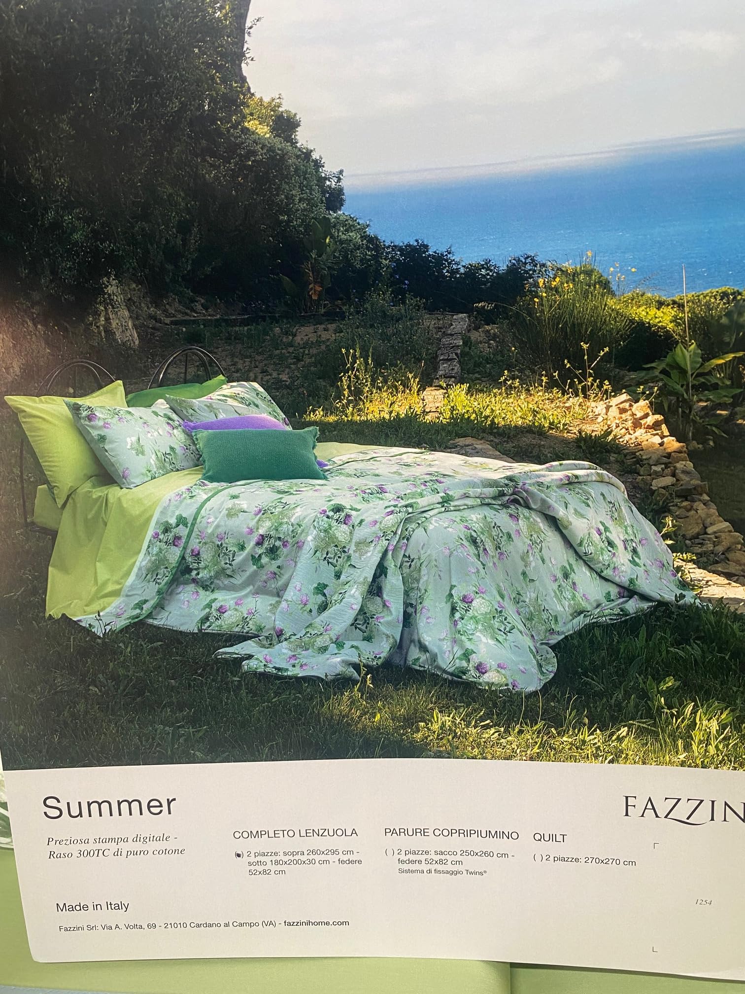 fazzini-summer-completo-lenzuola-2-piazze-raso-300tc-gray-green image 5