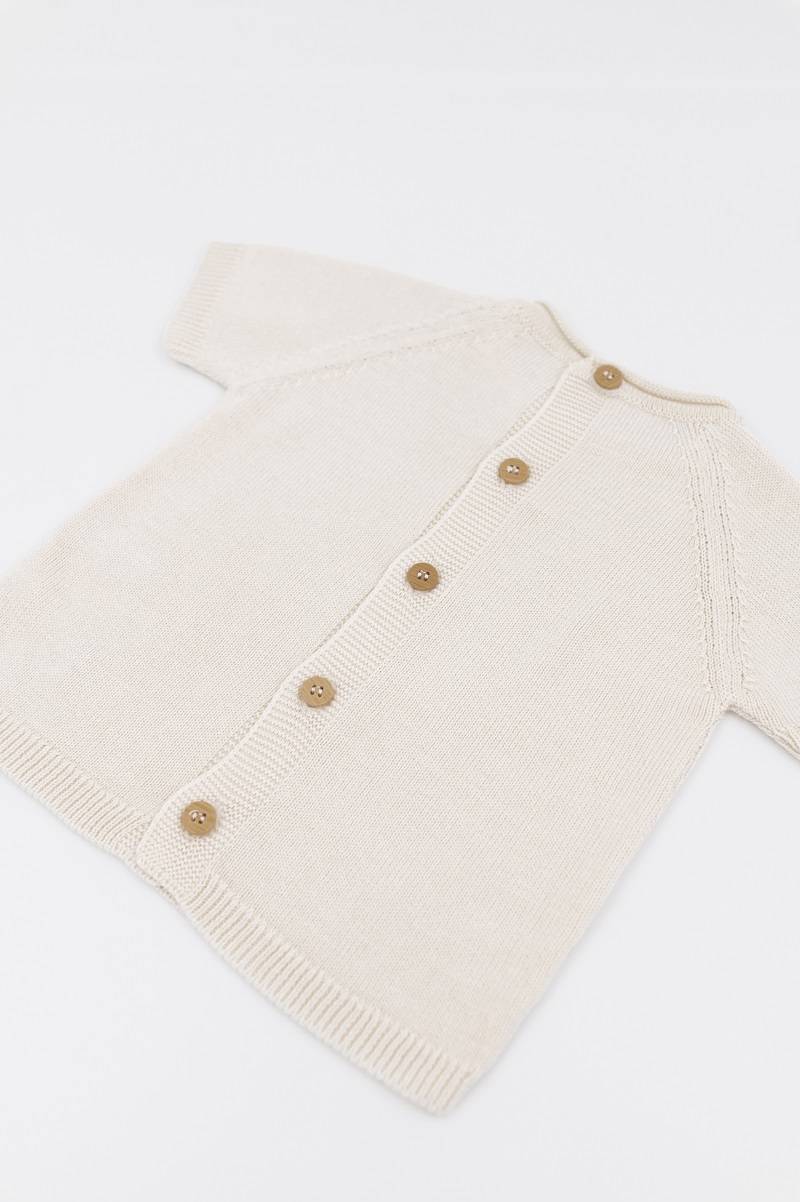 bamboom-maglia-traforata-knitted-maniche-corte-bianco-01 image 4