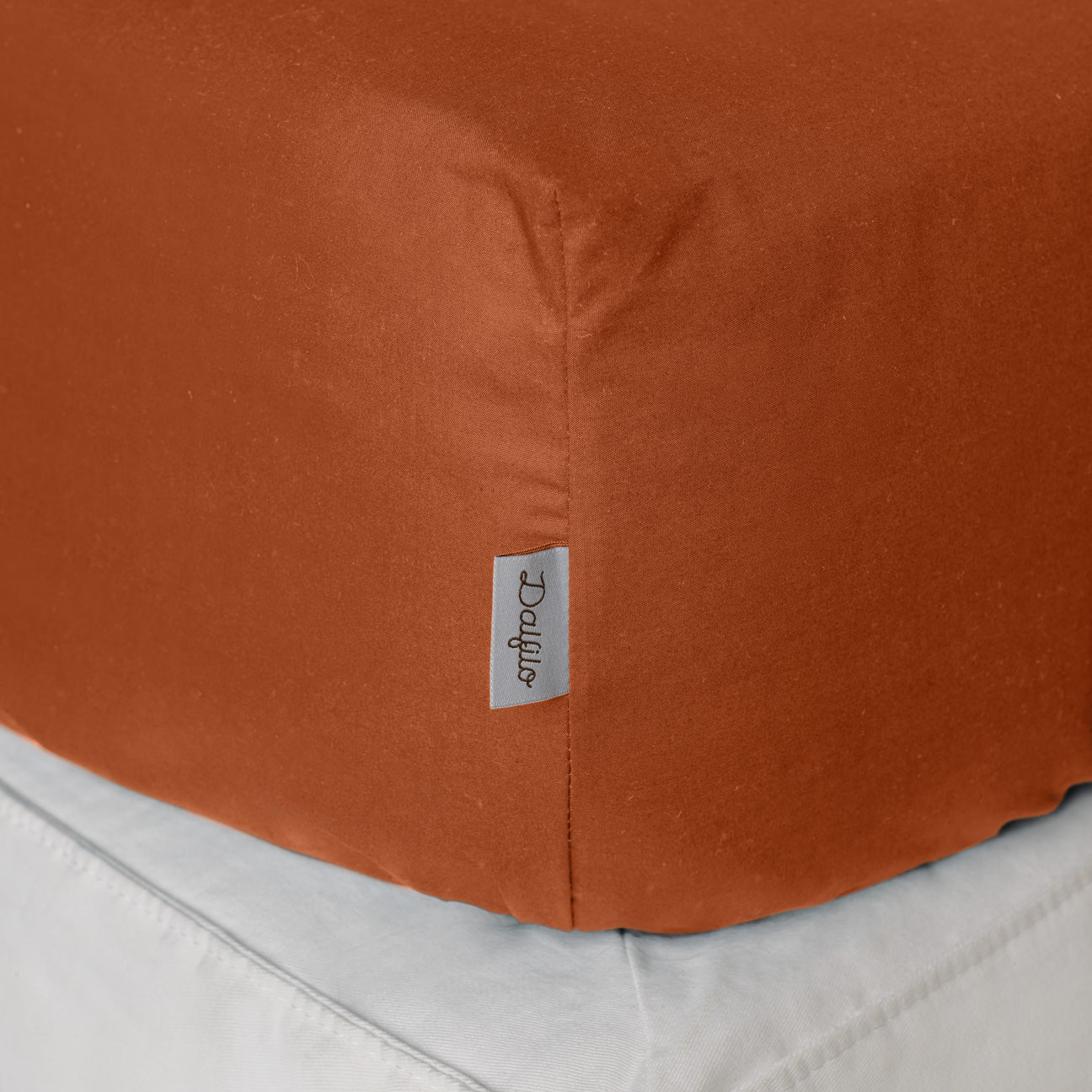 dalfilo-lenzuolo-sotto-in-percalle-con-angoli-fino-a-30-cm-terracotta image 2
