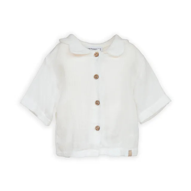 bamboom-camicia-collo-a-fiore-offwhite-111-bimba-cod-822 image 1