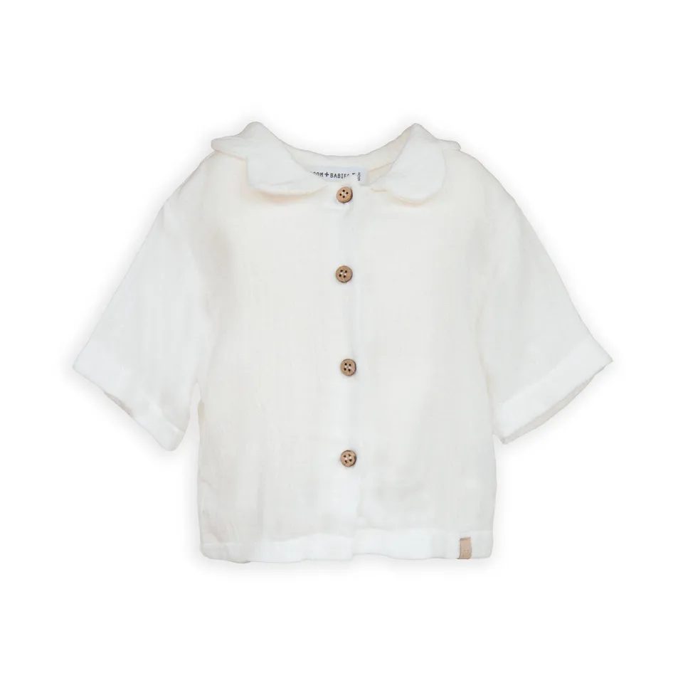 bamboom-camicia-collo-a-fiore-offwhite-111-bimba-cod-822 image 1