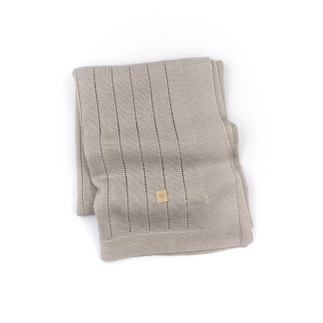 bamboom-copertina-righe-knitted-cammello-33 image 1