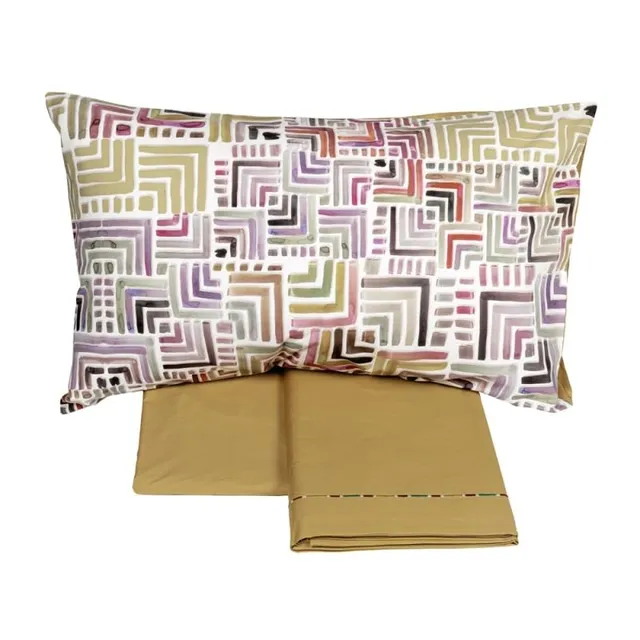 fazzini-geometrie-completo-letto-2-piazze-ocra-gmecobo-8 image 1
