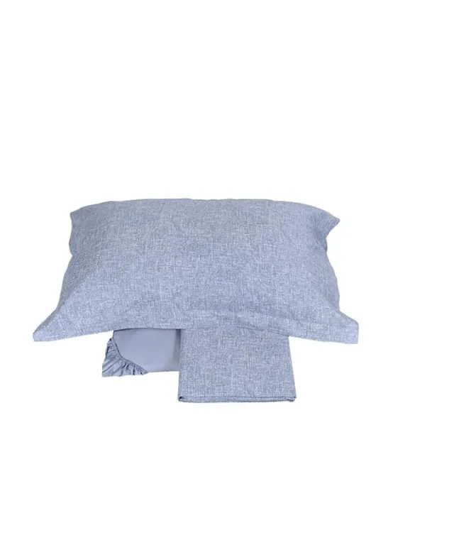 fazzini-baco-completo-lenzuola-2-piazze-blue-fog image 1