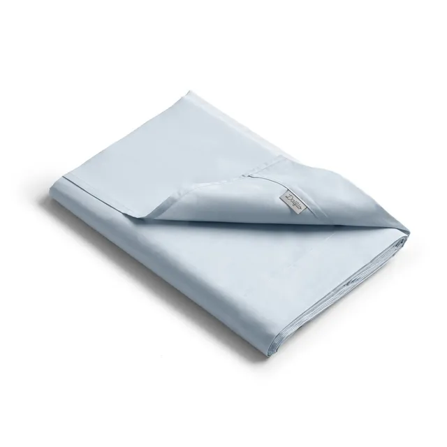 dalfilo-lenzuolo-sopra-in-cotone-naturale-azzurro image 1