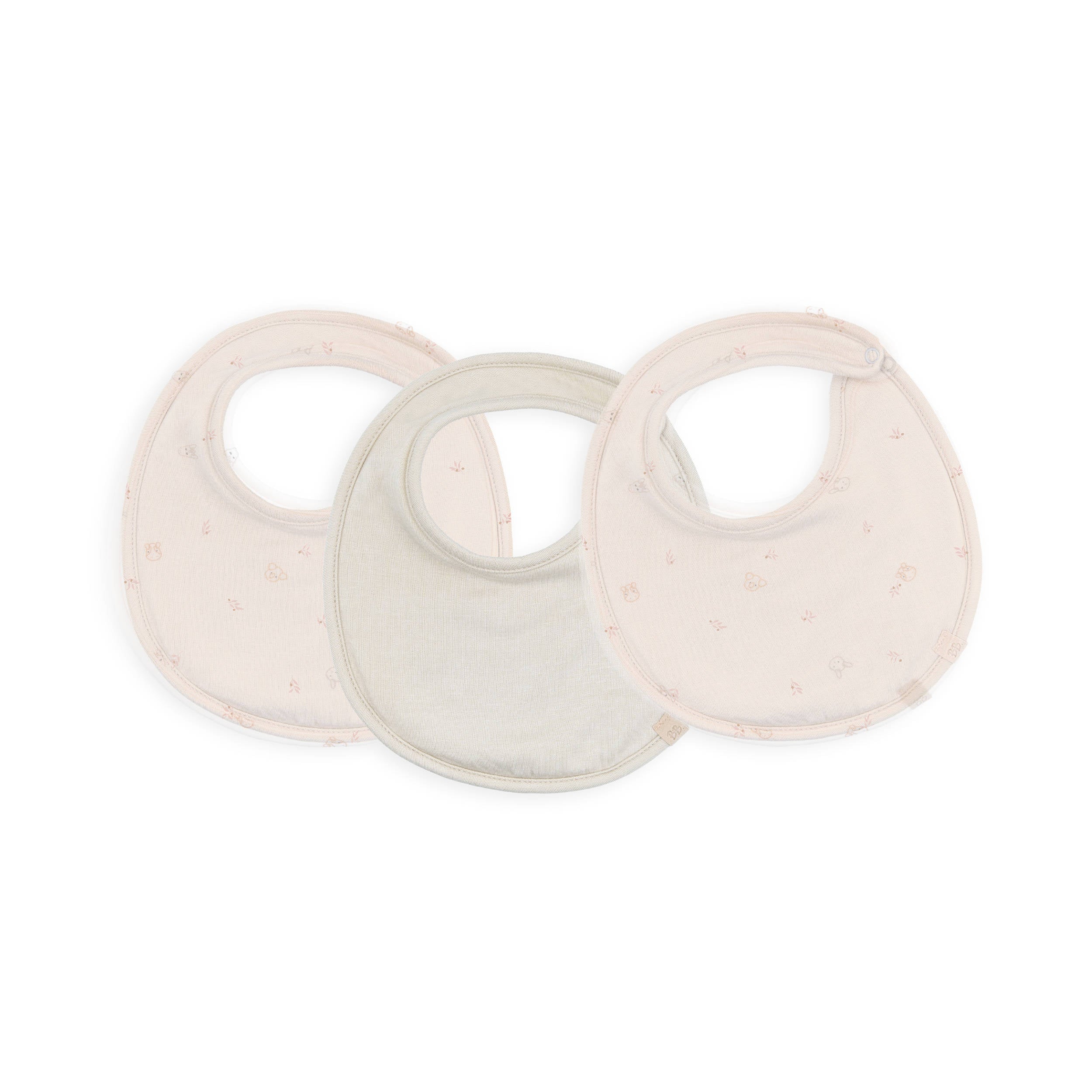 bamboom-tris-bavaglini-neonato-olives-413-set-3-pz image 1