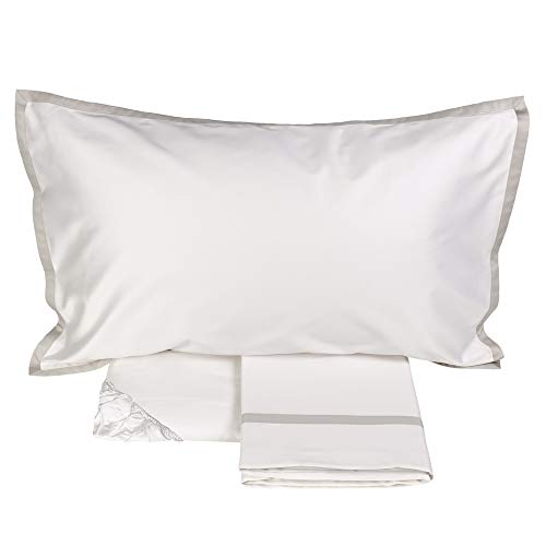 fazzini-hellen-completo-lenzuola-matrimoniale-in-raso-300-tc-bianco-seta-grigio image 6