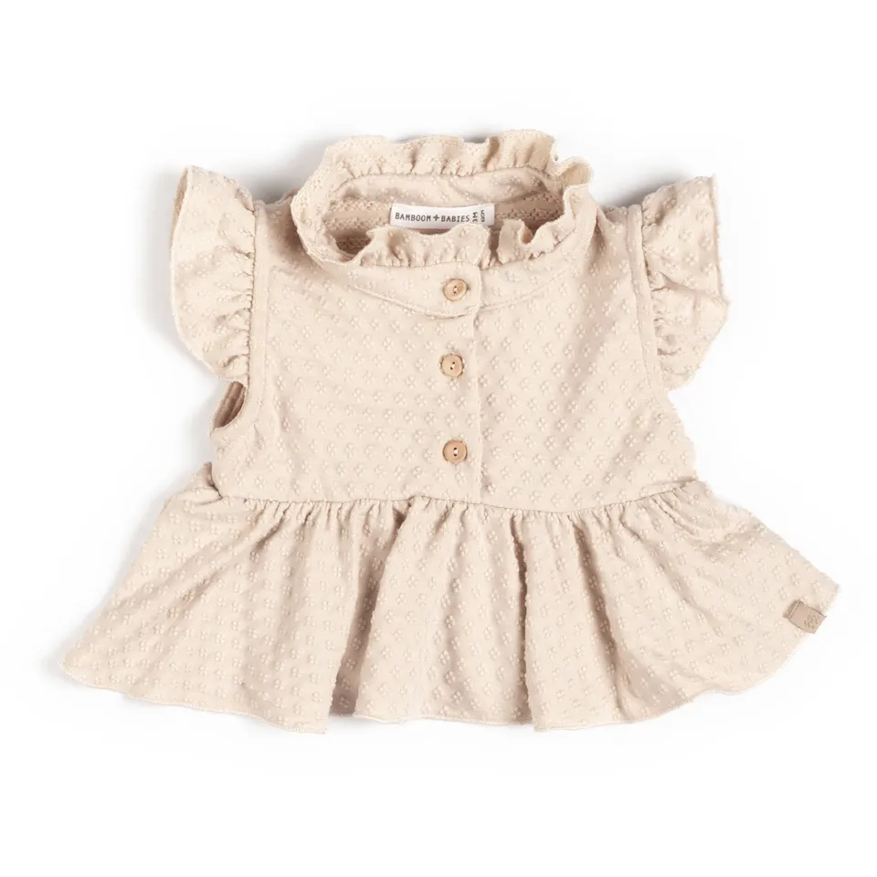 bamboom-camicia-dots-almond-cream-273-bimba image 1
