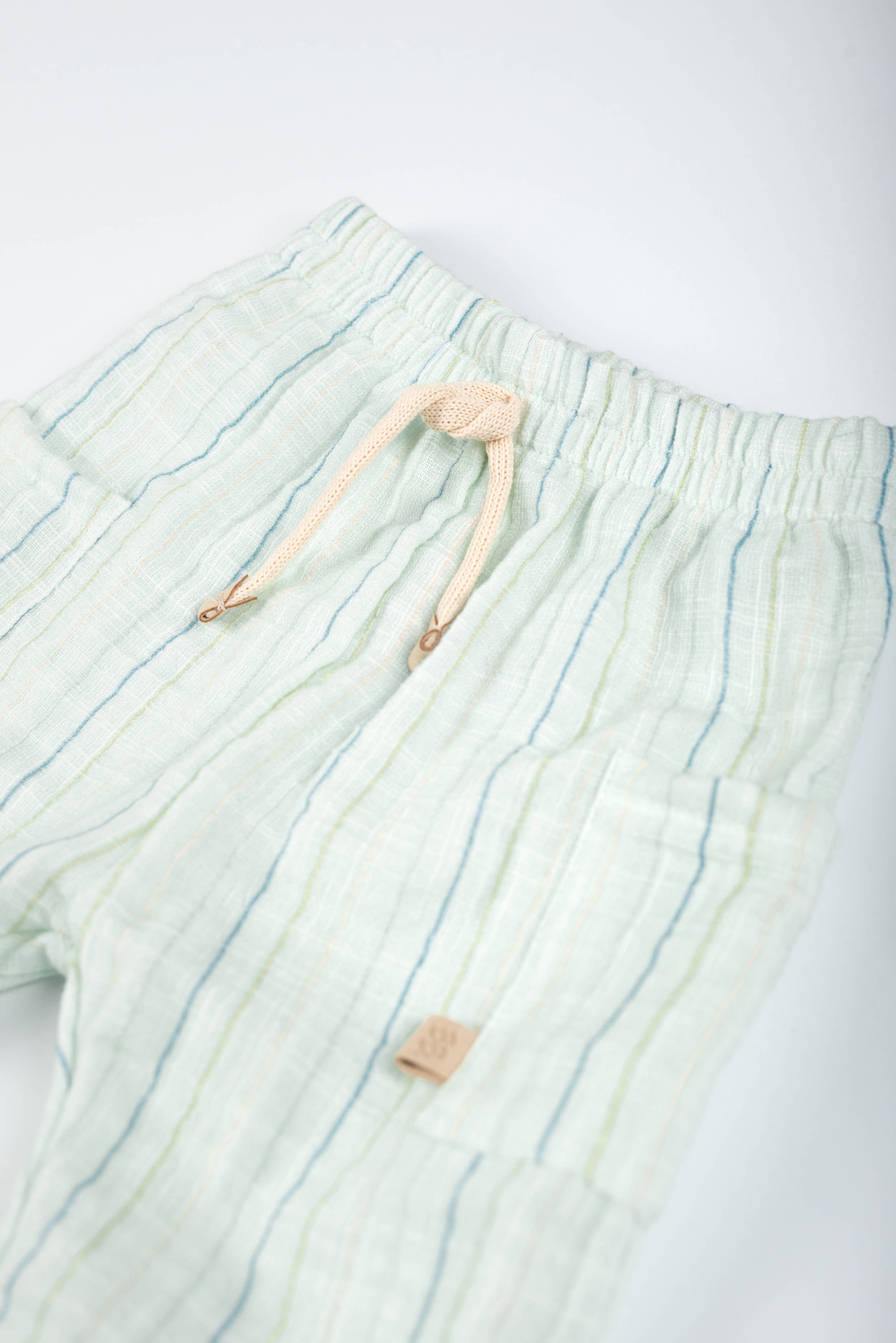 bamboom-shorts-lino-look-stripe-acqua-271 image 2