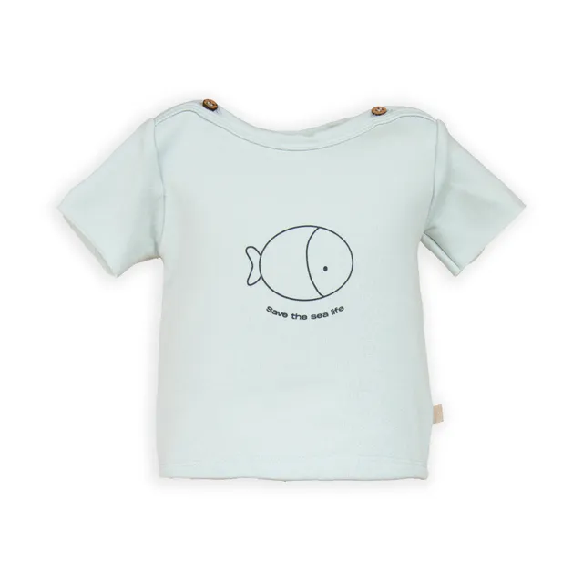 bamboom-t-shirt-a-maniche-corte-con-stampa-blu-blush-125 image 1