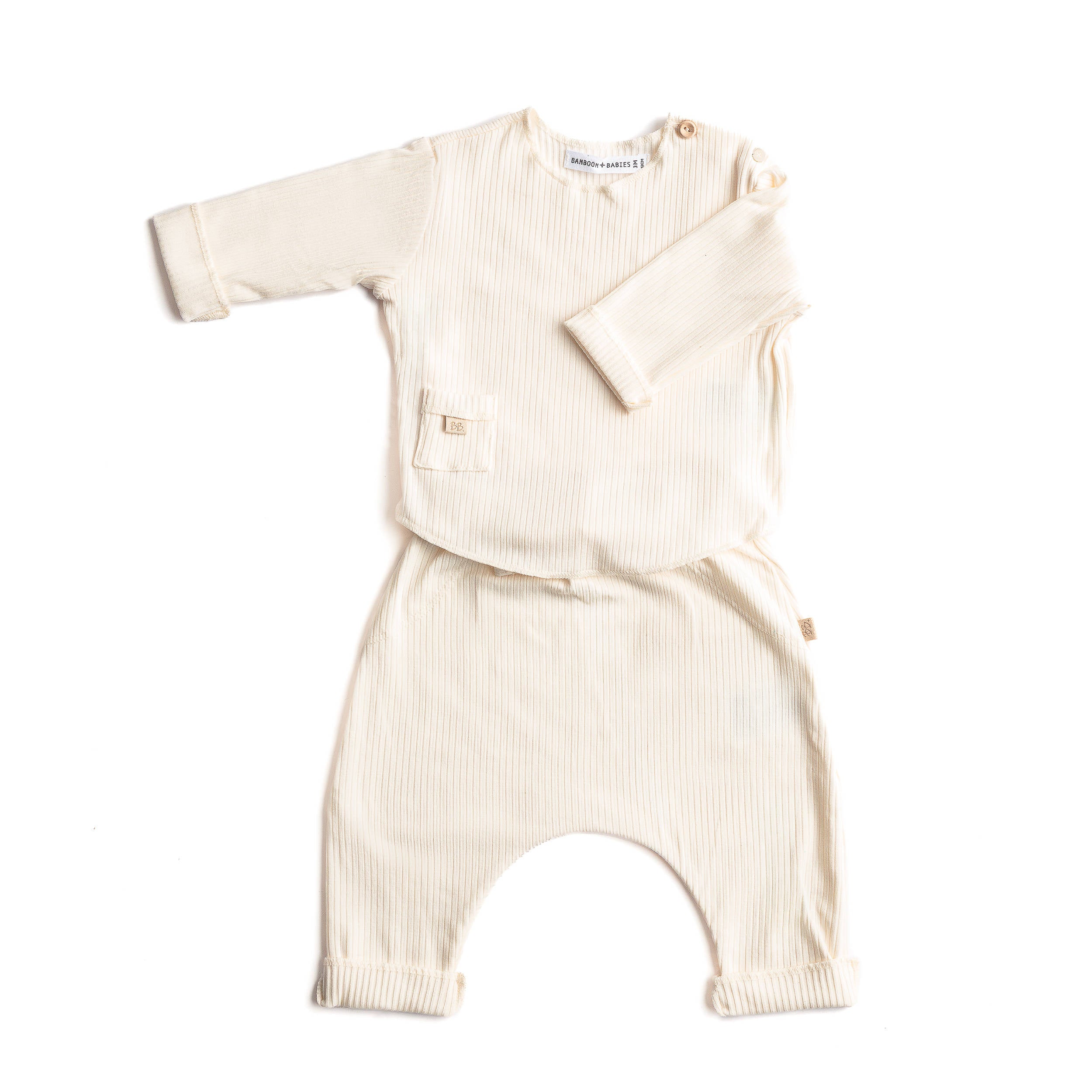 bamboom-twinset-pure-summer-offwhite-111-set-neonato image 1