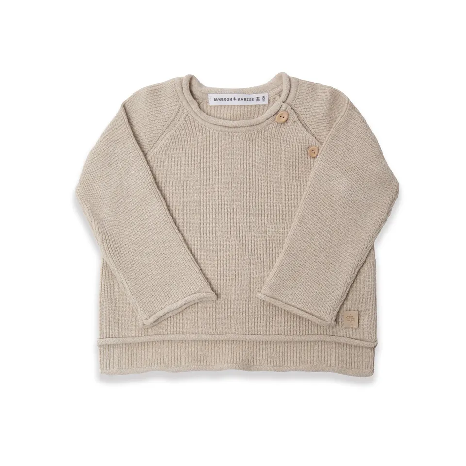 maglia-costina-bamboom-sand-10-bamb-cotone-bottoncini-spalla image 1