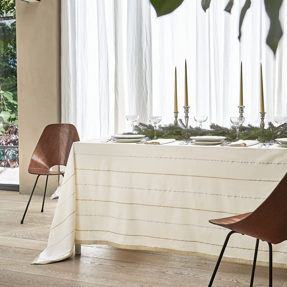 fazzini-wish-tovaglia-150x150-cm-oro-argento-cotone-e-lurex image 3