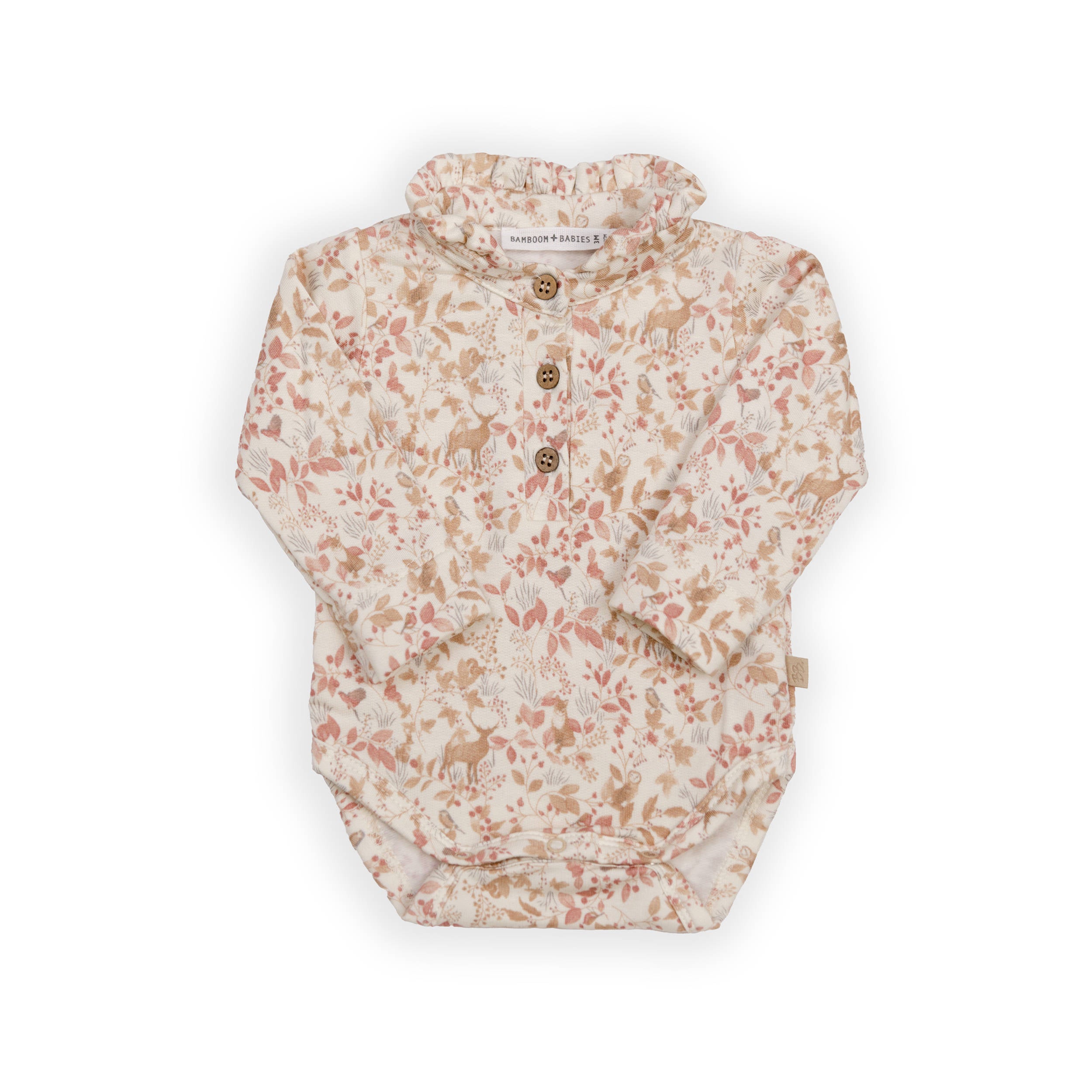 bamboom-body-a-polo-con-colletto-volant-print-autumn-forest-342 image 1