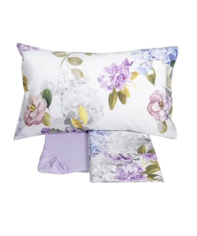 fazzini-camelia-completo-lenzuolo-copriletto-2-piazze-lilla image 1