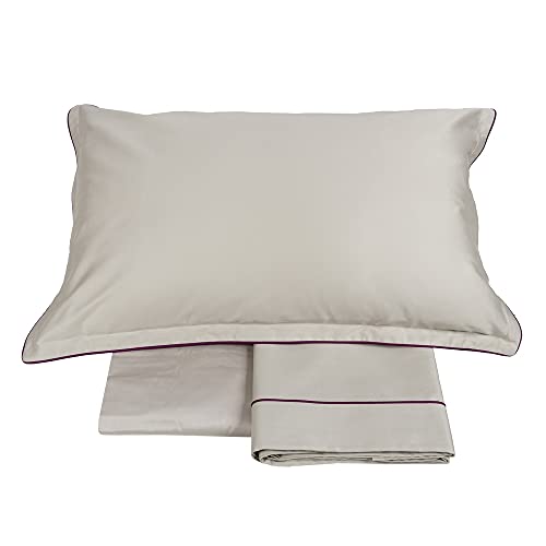 fazzini-deal-completo-lenzuola-2-piazze-grigio-prugna-raso-300tc image 2