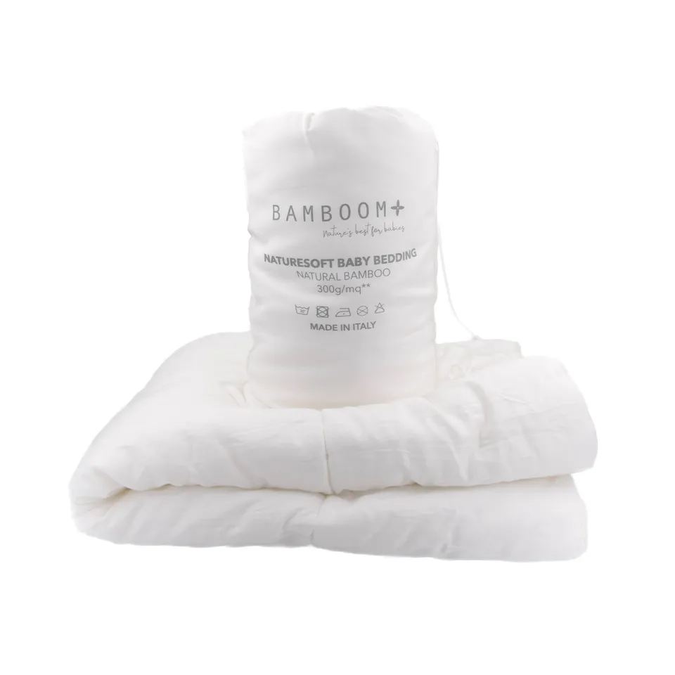 bamboom-piumino-lettino-100x140cm-nature-soft-bamboo-bianco-01 image 1