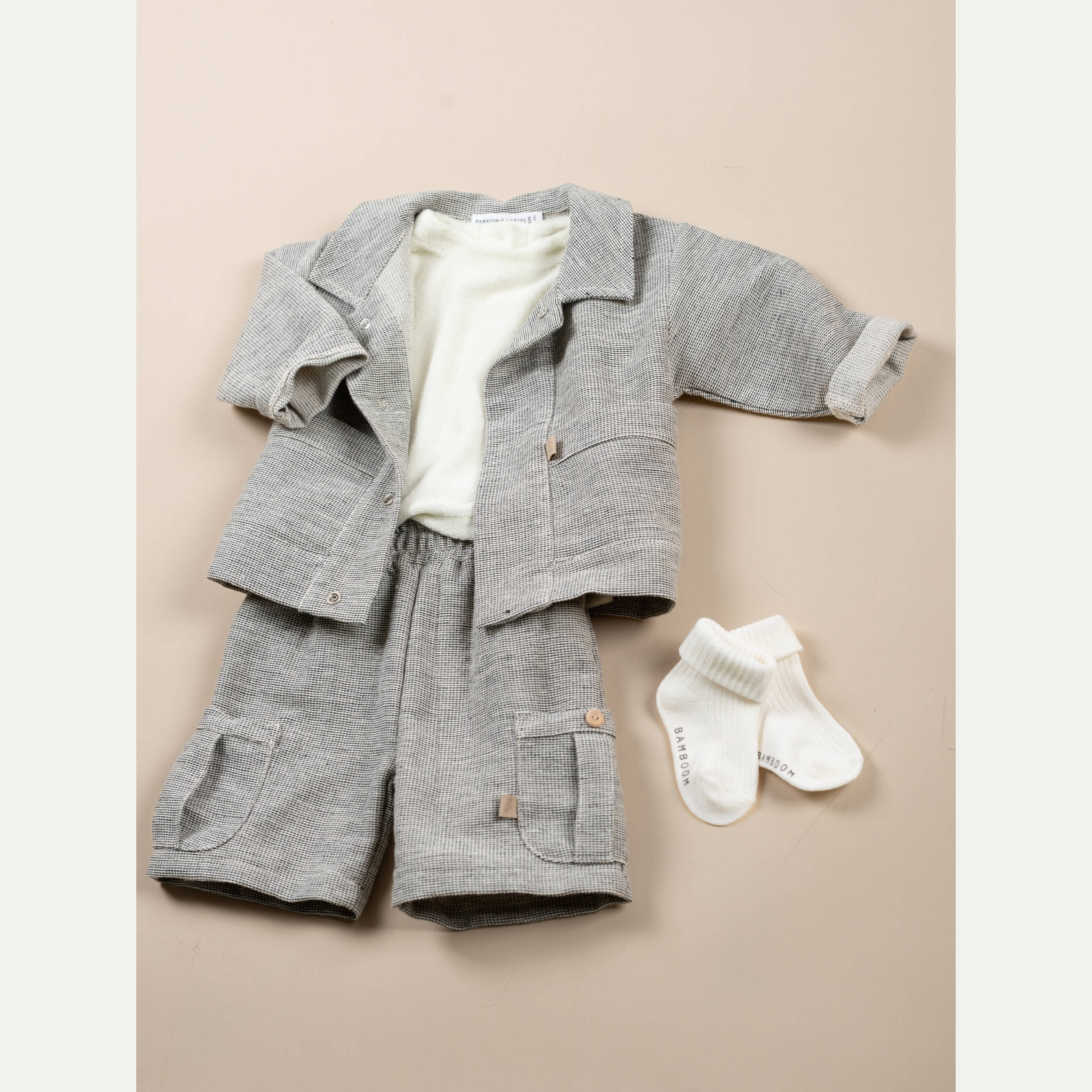 bamboom-camicia-giacca-over-bimbo-blu-07 image 2