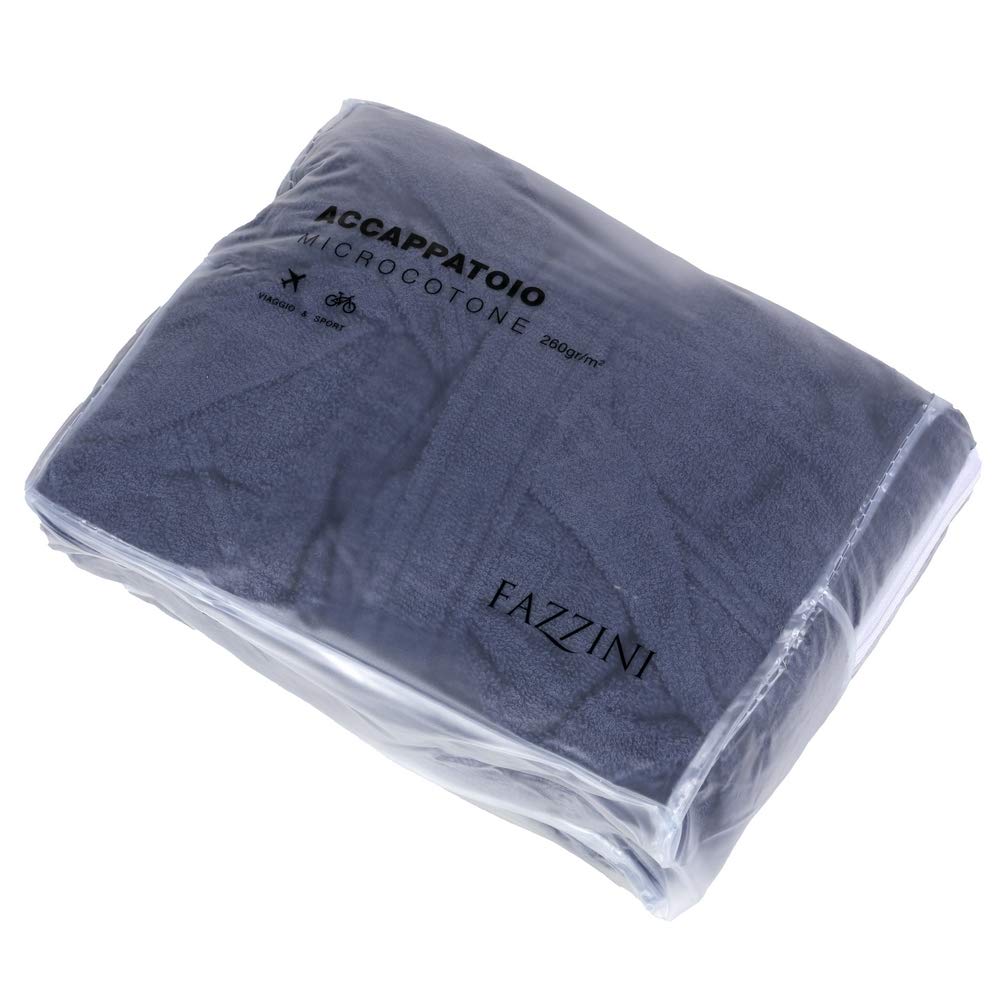 fazzini-travel-accappatoio-con-cappuccio-in-microcotone-260-g-mq-quetzal-taglia- image 2