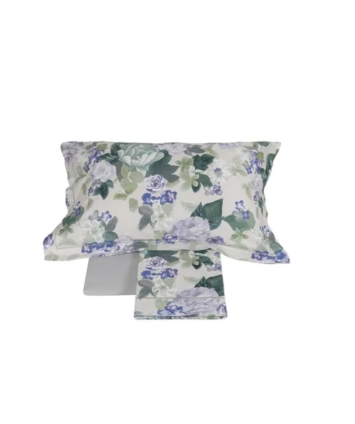 fazzini-ninfa-completo-lenzuola-2-piazze-verde-bianco image 1