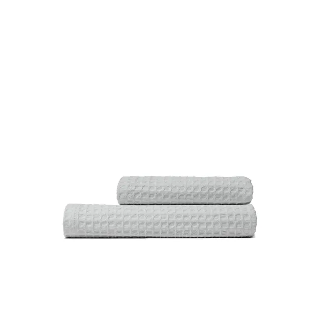 dalfilo-linea-nido-d-ape-set-2-asciugamani-viso-e-mani-cotone image 1