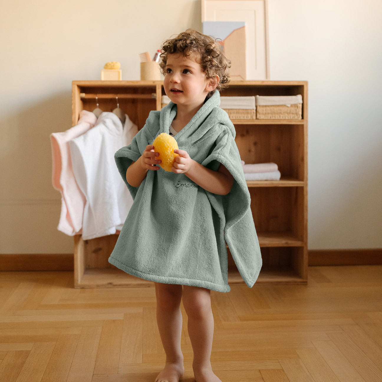 dalfilo-poncho-bimbi-in-spugna-cotone-con-cappuccio image 7
