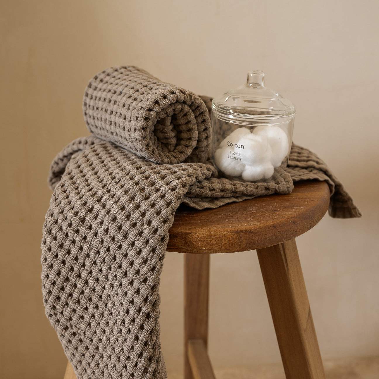 dalfilo-set-asciugamani-viso-mani-nido-d-ape-stonewashed-cotone image 3