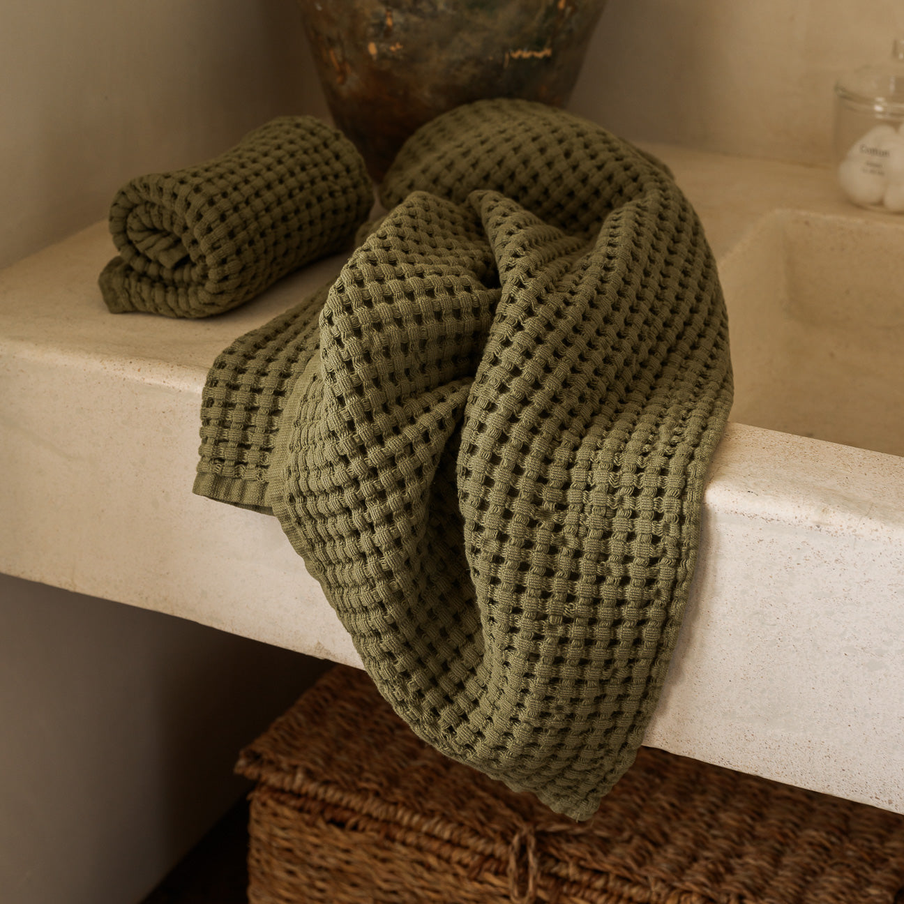 dalfilo-set-3-asciugamani-nido-d-ape-stonewashed-viso-mani-telo image 4