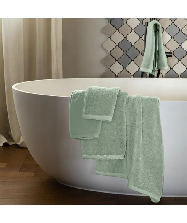 fazzini-square-telo-bagno-100x150-verde-eucalipto image 1