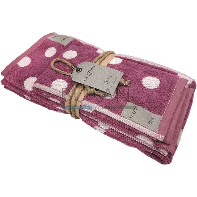 fazzini-pois-coppia-ospite-e-asciugamano-purple-poicopp-277 image 1