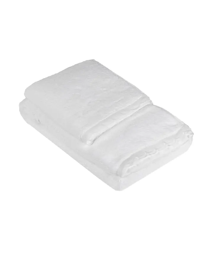 fazzini-castello-coppia-ospite-e-asciugamano-bianco-cascopp-aa image 1