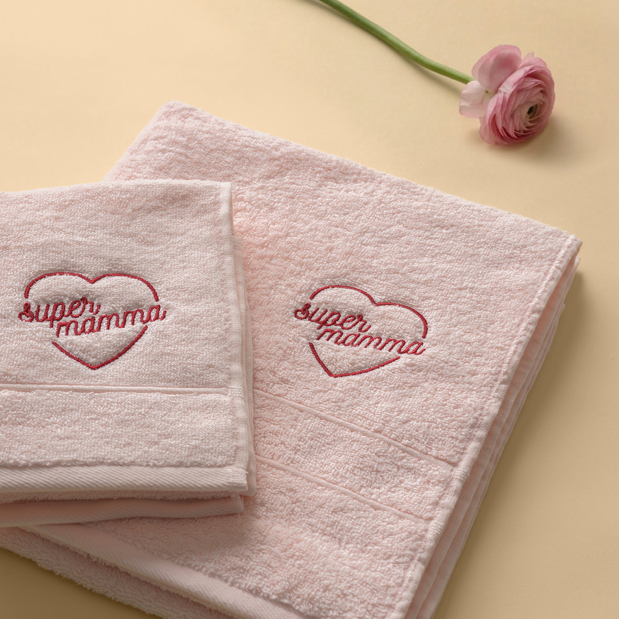 dalfilo-set-2-asciugamani-super-mamma-edizione-limitata image 2