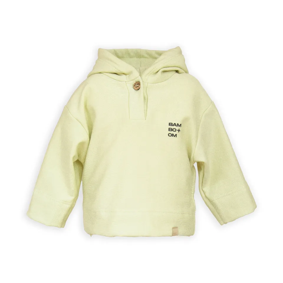 bamboom-lime-120-hoodie-con-stampa-logo-cod-853 image 1