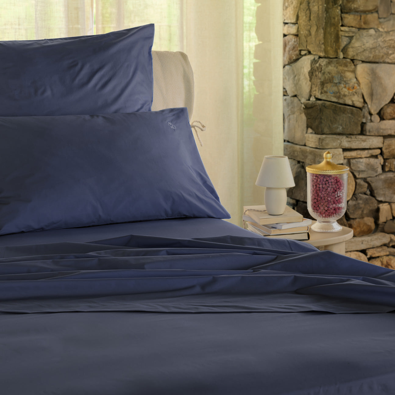 dalfilo-set-2-federe-in-percalle-100-cotone-linea-classica-made-in-italy image 7