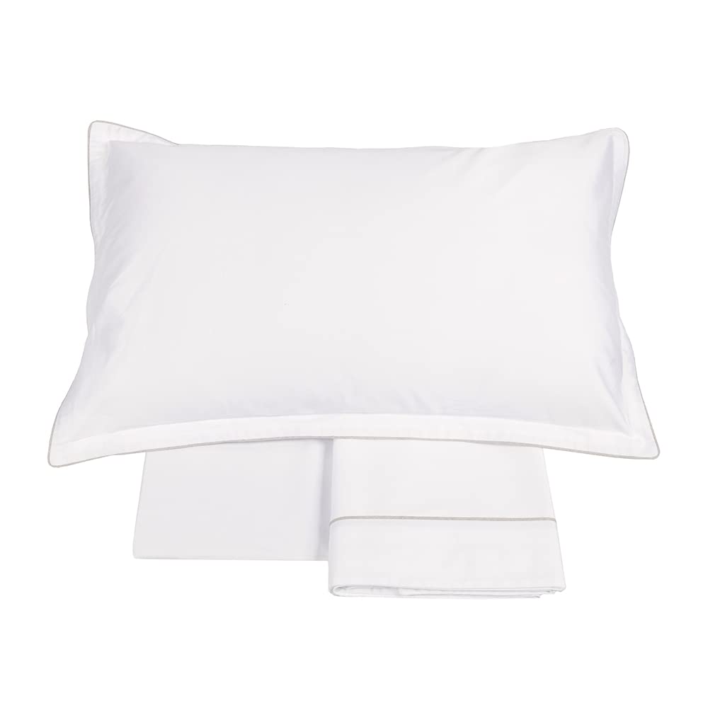 fazzini-deal-completo-lenzuola-2-piazze-bianco-lino-in-raso-300tc image 1