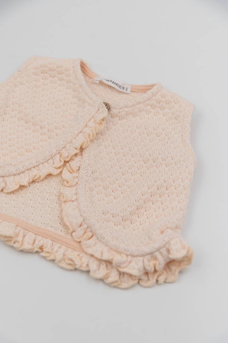 bamboom-gilet-bimba-con-balze-powder-puff-123 image 3