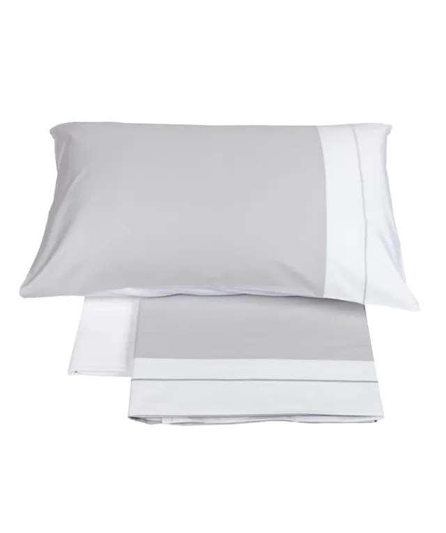 fazzini-atelier-bicocca-completo-lenzuola-2-piazze-grigio-perla-percalle-pima image 1