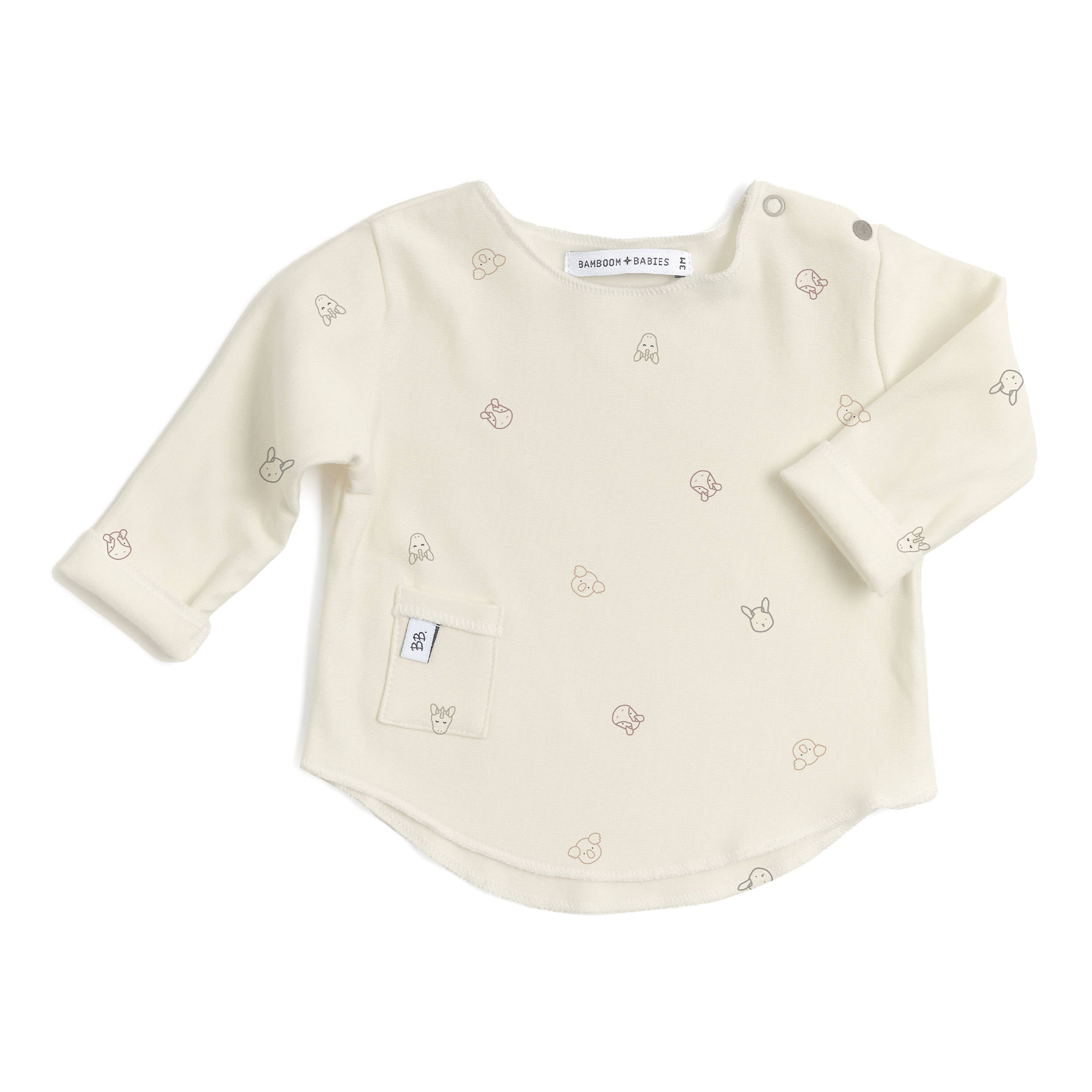 bamboom-maglia-manica-lunga-pure-neonato-animal-friends-236 image 1