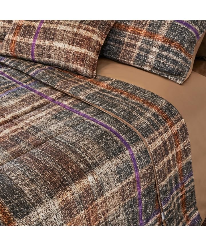 fazzini-tartan-cuscino-arredo-30x50-cm-tortora image 2