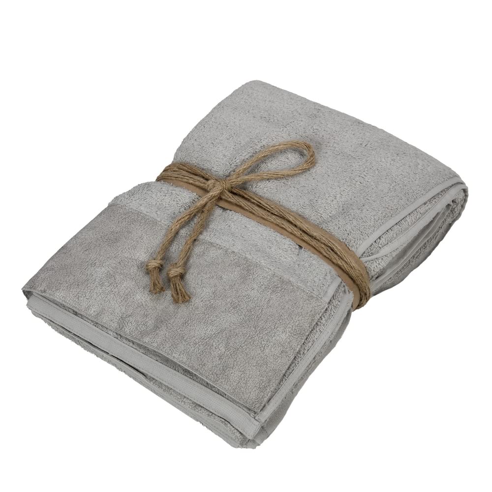 fazzini-galuchat-telo-spugna-100x150-grigio-puro-cotone image 1