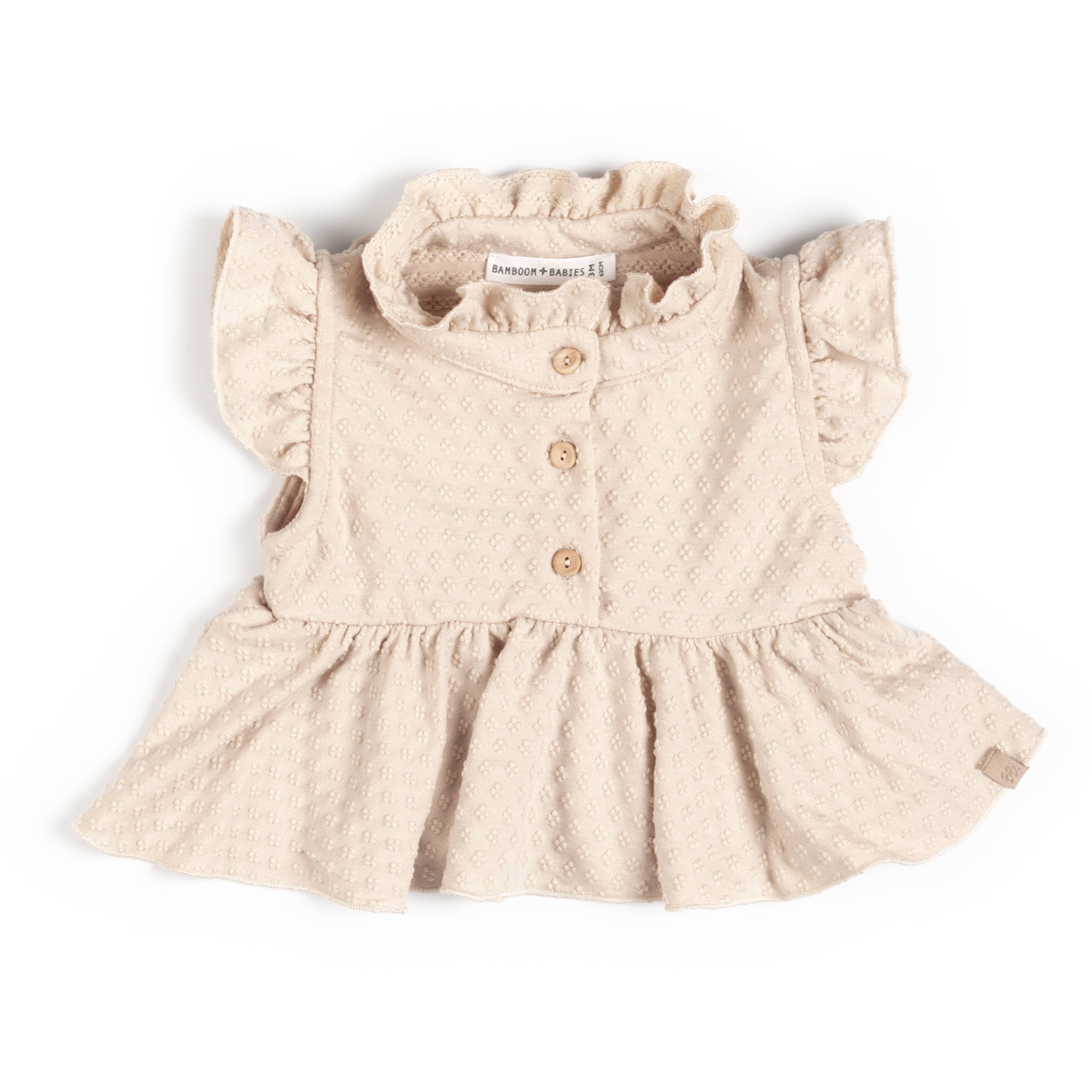 bamboom-camicia-dots-almond-cream-273-bimba image 1