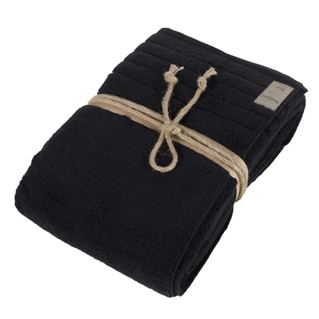 fazzini-coccola-telo-bagno-100x150-cm-in-microcotone-zero-twist-nero image 1