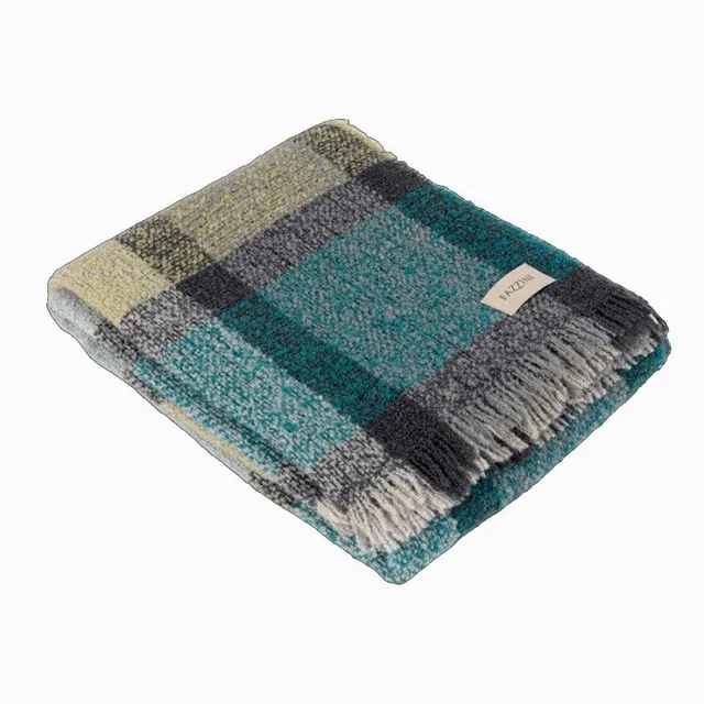 fazzini-boucl-plaid-130x170-verde-petrolio image 1