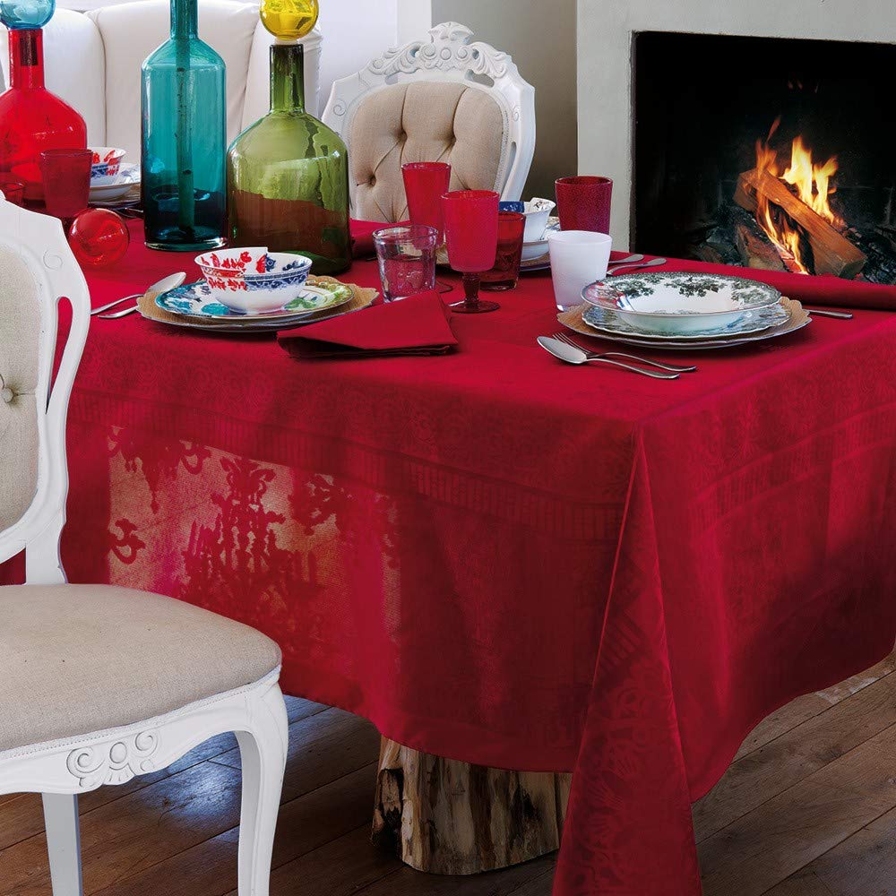 fazzini-aubergine-tovaglia-280x180-cm-panna-cotone image 2