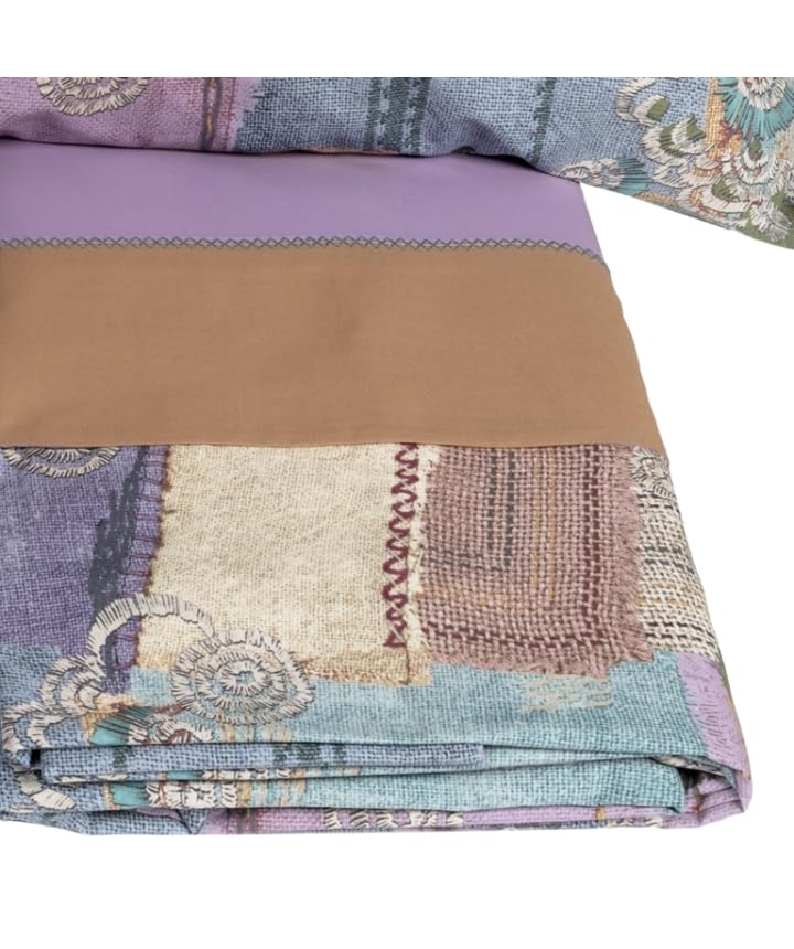 fazzini-crazy-quilt-completo-lenzuolo-copriletto-2-piazze-multicolor image 2