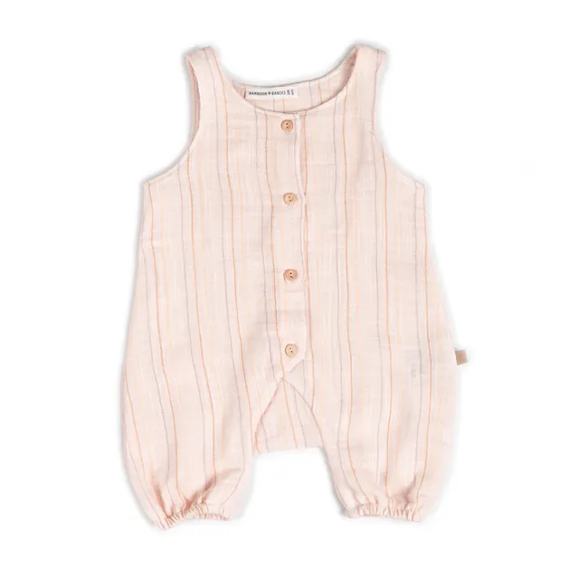 bamboom-pagliaccetto-stripe-pink-277-in-lino-look-cotone image 1