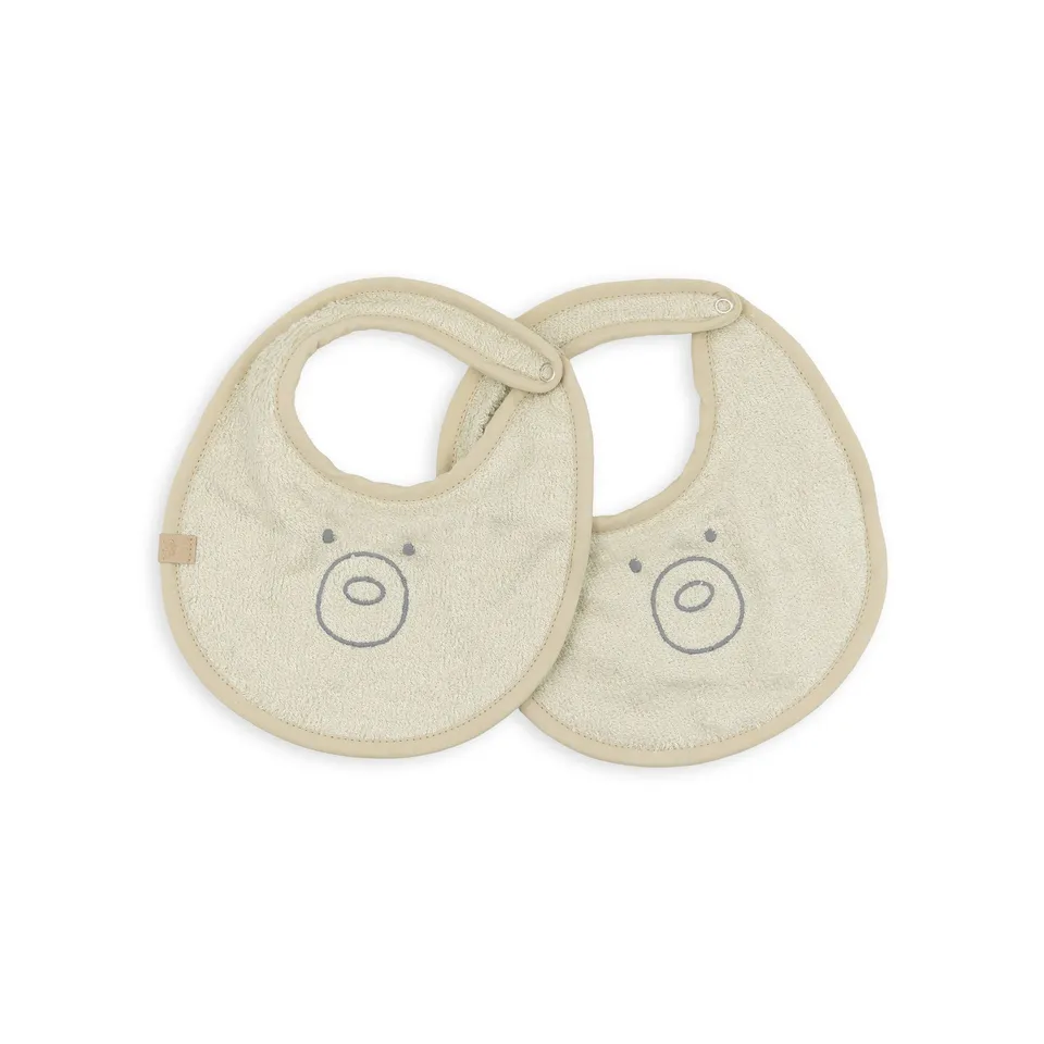 bamboom-set-bavaglini-2-pezzi-oyster-grey-112-bavaglino-pappa image 1