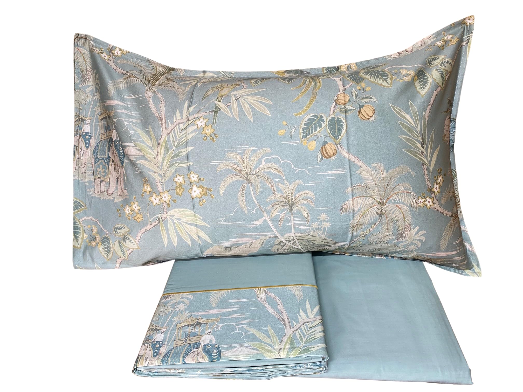 fazzini-oriental-dream-completo-lenzuola-matrimoniale-raso-300tc-surf-verde-50 image 1