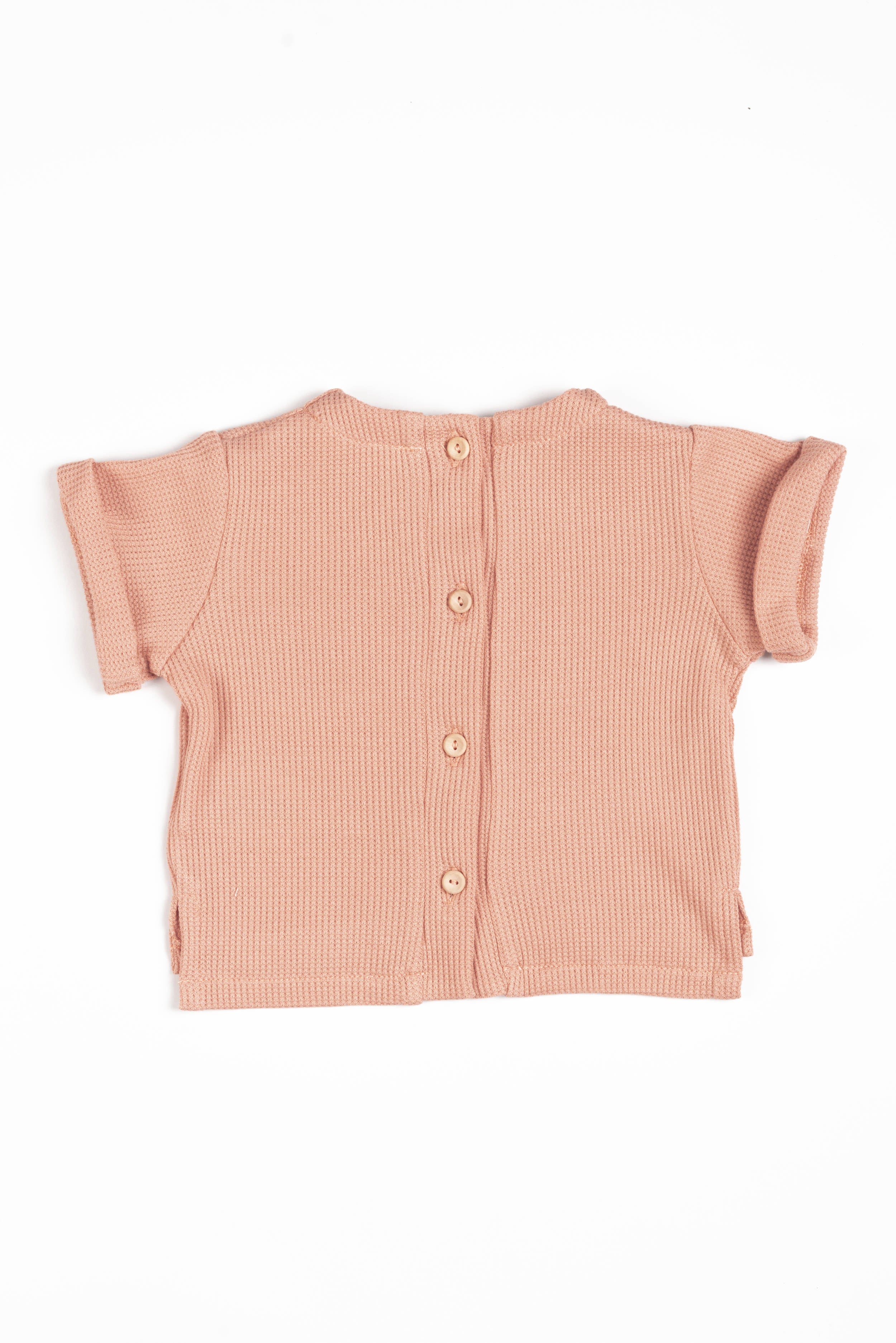 bamboom-shirt-apertura-dietro-coral-276-in-jersey-waffle image 2