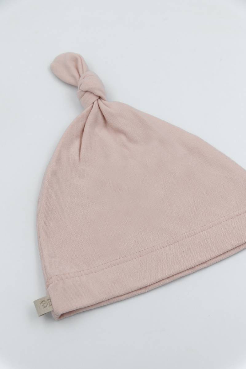 bamboom-cappellino-neonato-con-nodo-pure-rosa-04 image 2